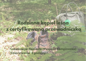 Rodzinna kąpiel leśna